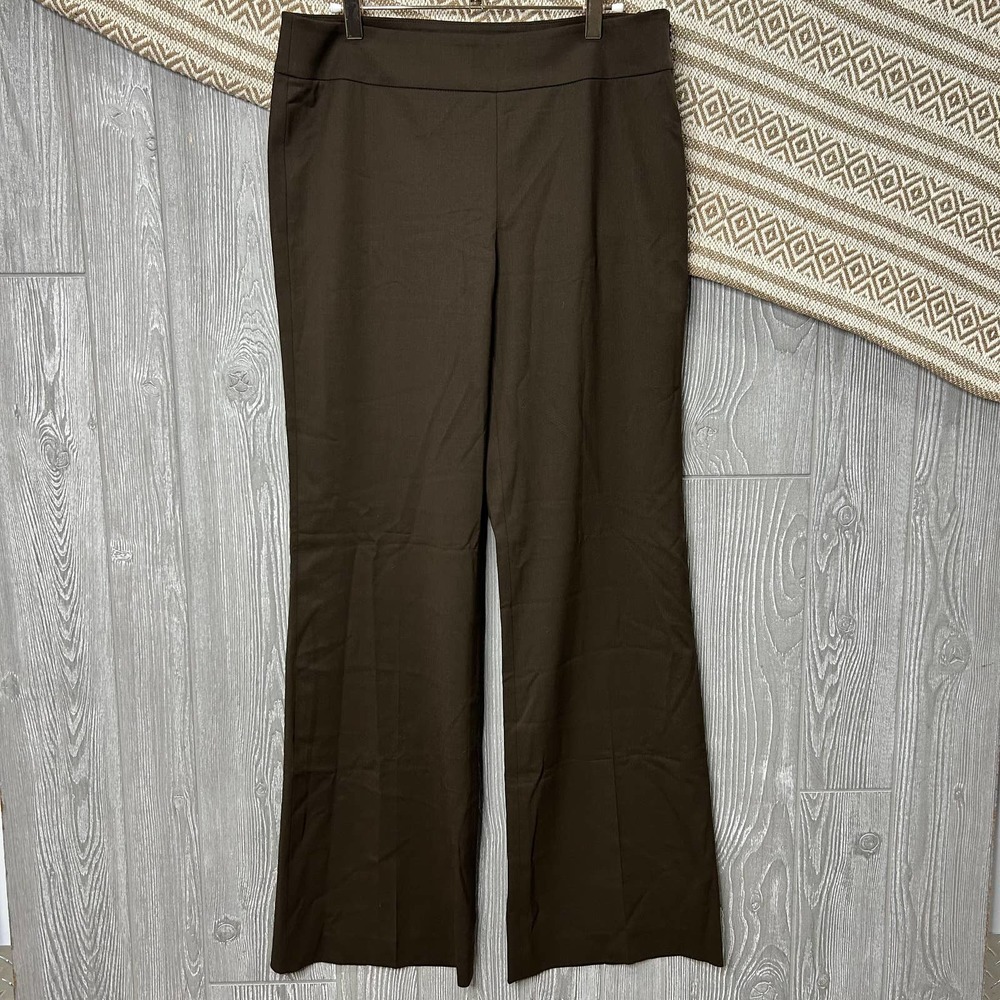 Lafayette 148 New York Wool Blend Stretch Ankle Waverly Trouser Pants Size 8